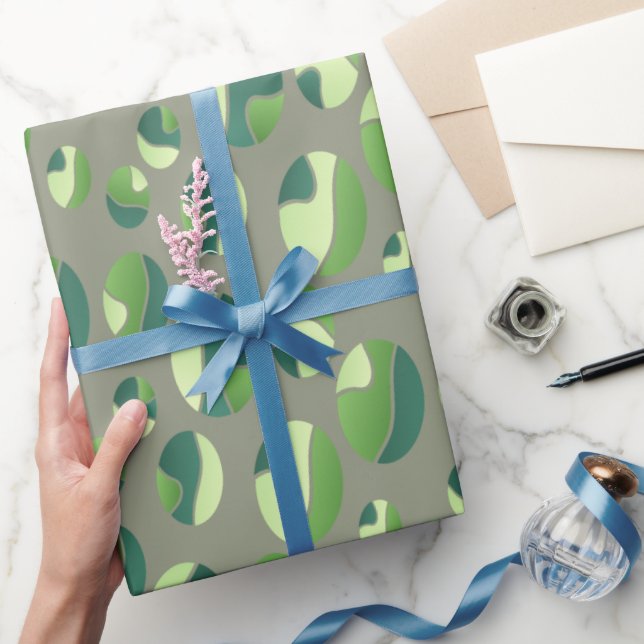 Modern US Military Camouflage Pattern Green Camo Wrapping Paper (Gifting)