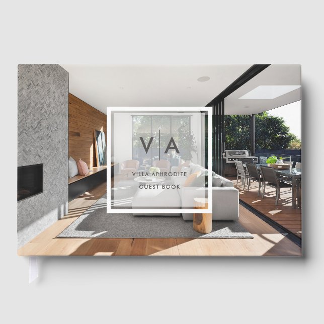 Modern Vacation Rental Guest Feedback Comments  Guest Book (Front)