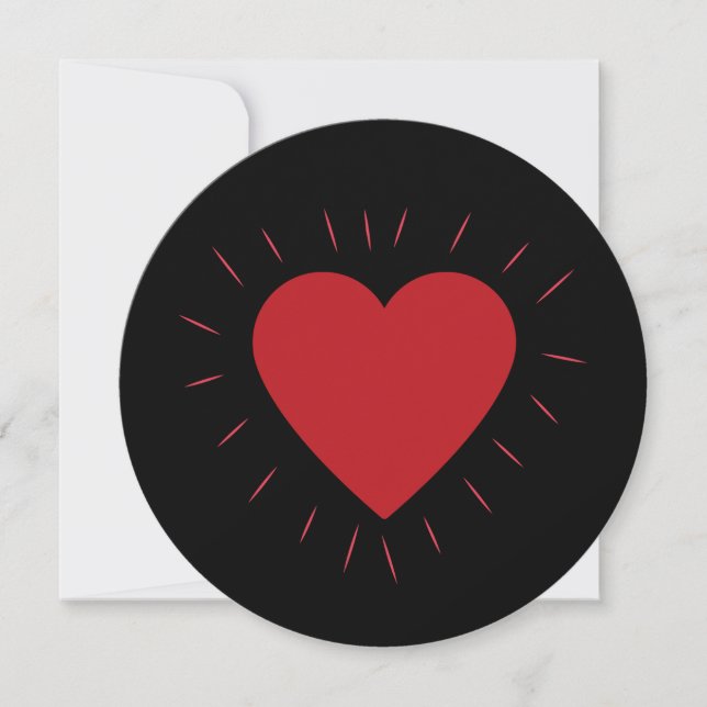Modern Valentine Design Holiday Card (Front)