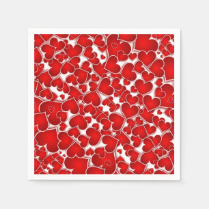 Modern Valentine Sweetheart Valentine's Day Party Napkin