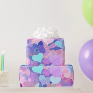 Modern Valentine Wrapping Paper– Abstract Colorful Paper