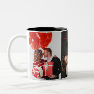 Modern Valentine's Day Collage mug