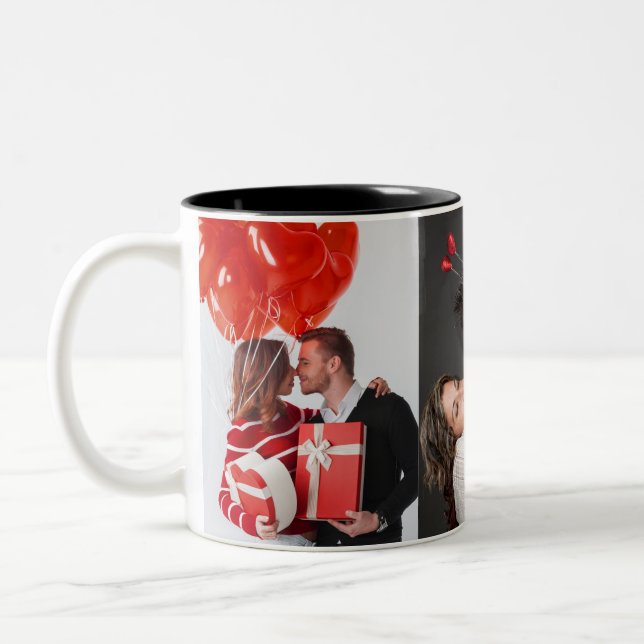 Modern Valentine's Day Collage mug (Left)