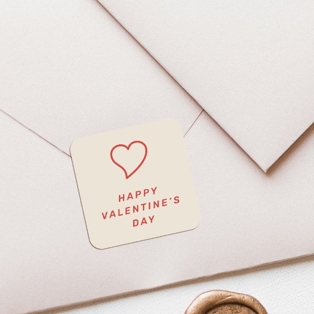 Modern Valentine's Day Heart Icon Sticker - Red (Creator Uploaded)