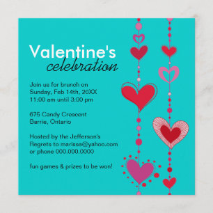 Modern Valentine's Day Party Invitation
