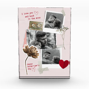 Modern Valentines Day Personalised Couple Photo