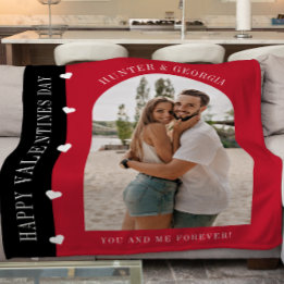 modern Valentines day   romantic photo Fleece Blanket