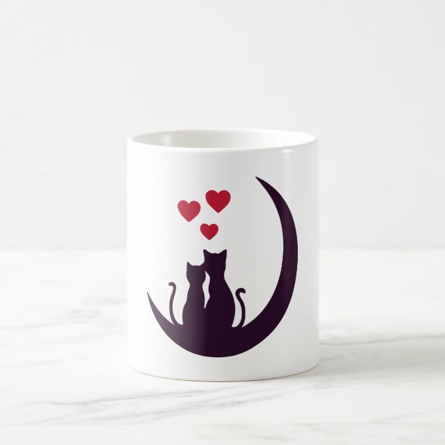 Modern Valentines Day Typography  Coffee Mug (Center)