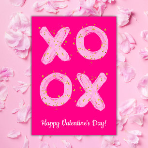 Modern Valentine's Day XOXO Card