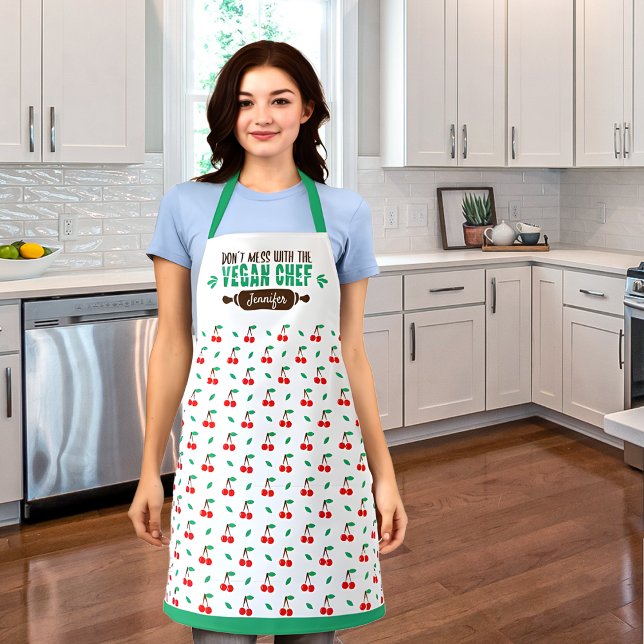 Modern Vegan Chef Apron (Creator Uploaded)