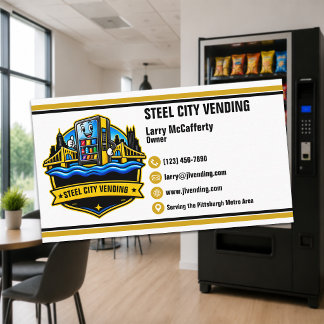 Modern Vending Machine Business Card