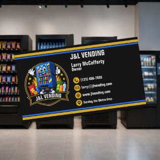 Modern Vending Machine Business Card