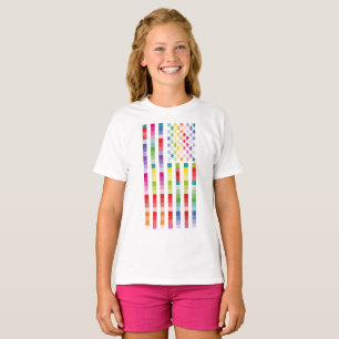 MODERN VERSION MULTICOLOR USA/USA FLAG BY MASANSE T-Shirt