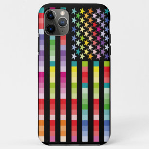 MODERN VERSION MULTICOLOR USA/USA FLAG MASANSER iPhone 11 PRO MAX CASE