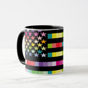 MODERN VERSION MULTICOLOR USA/USA FLAG MASANSER MUG