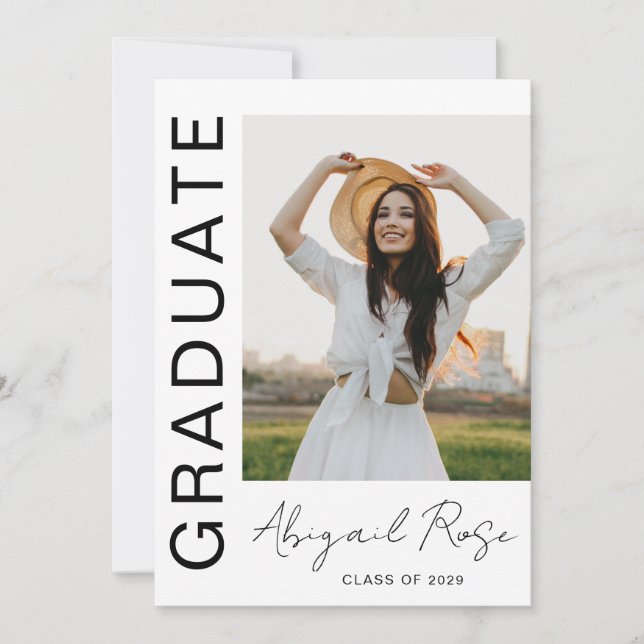 Modern Vertical 2023 Photo Card Announcement  (Front)