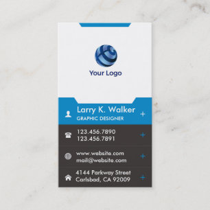 Modern Vertical Business Card