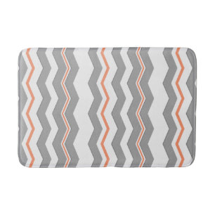 Modern Vertical Chevron with any Colour Bath Mat
