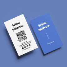 Modern Vertical design | QR Code & Social Links