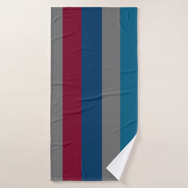 modern vertical lines pattern bath towel (Bath Towel)