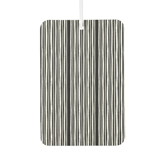 Modern Vertical Stripes Pattern Car Air Freshener (Front)
