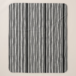 Modern Vertical Stripes Pattern Sherpa Blanket