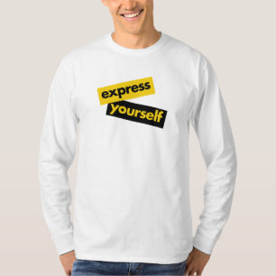Modern, vibrant, bold graphic of Express Yourself T-Shirt