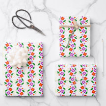 Modern Vibrant Floral Seamless Bright Botanical