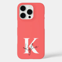 Modern Vibrant Personalised Monogram Name