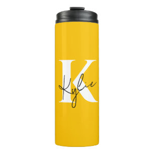 Modern Vibrant Personalised Monogram -  Thermal Tumbler