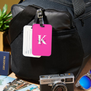 Modern Vibrant Personalized Monogram Name -  Luggage Tag