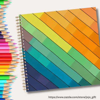 Modern vibrant watercolor painting inspiration art notebook