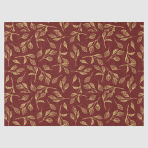 Modern Victorian Christmas Tree Gold Burgundy Pink Tissue Paper