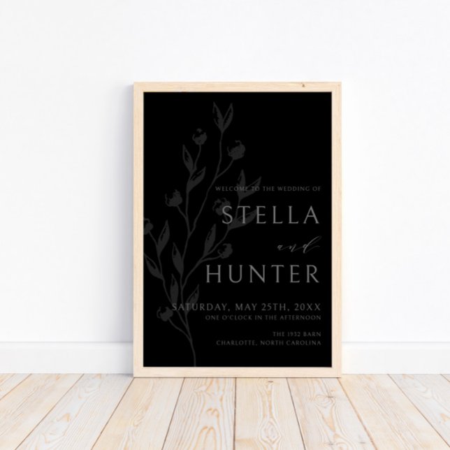 Modern Victorian Elegant Greenery Welcome Sign (Creator Uploaded)