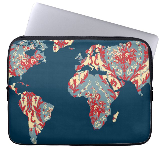 Modern Victorian World Map | World Traveller Case (Front)