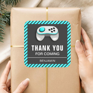 Modern Video Game Birthday Party Favour Sticker