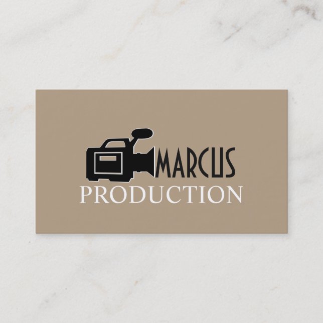 Modern Videographer, Film Productions Business Card (Front)