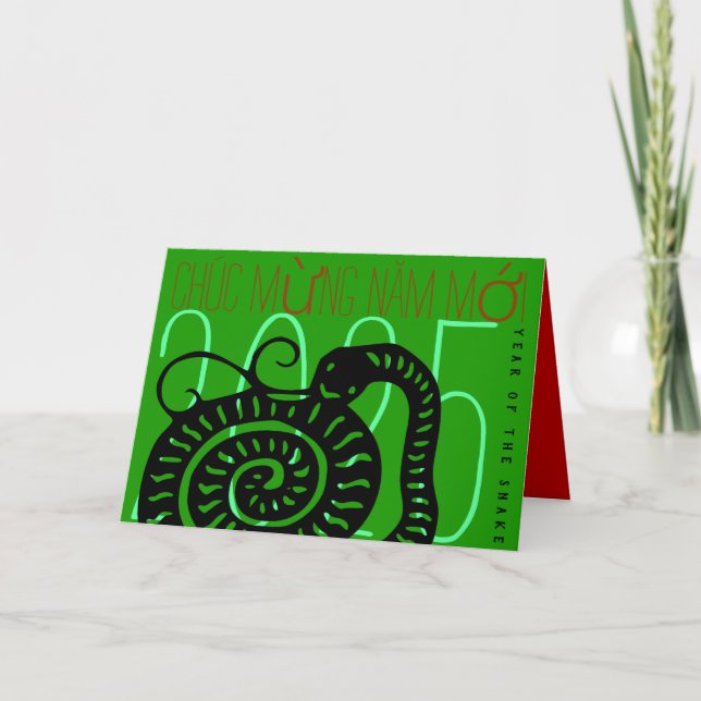 Modern Vietnamese Snake New Year 2025 HGC Holiday (Front)
