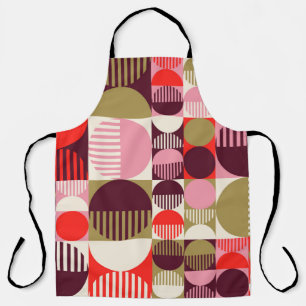 Modern vintage abstract seamless geometric pattern apron