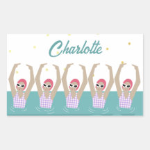 Modern Vintage Artistic Swimmers Synchro Swimming