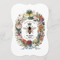 MODERN VINTAGE BOTANICAL QUEEN BEE