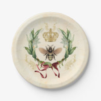 Modern Vintage Botanical Queen Bee