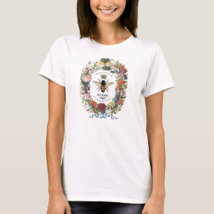 MODERN VINTAGE BOTANICAL QUEEN BEE T-Shirt