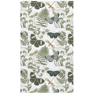 modern vintage butterflies and dragonflies tablecloth