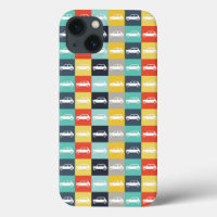 Modern Vintage Chequerboard Mini Cooper