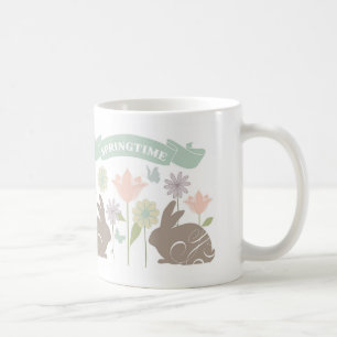 Modern vintage Easter bunny Coffee Mug