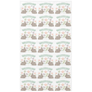 Modern vintage Easter bunny Tablecloth