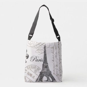 MODERN VINTAGE EIFFEL TOWER CROSSBODY BAG