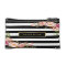 Modern Vintage Floral Classic Black White Stripes