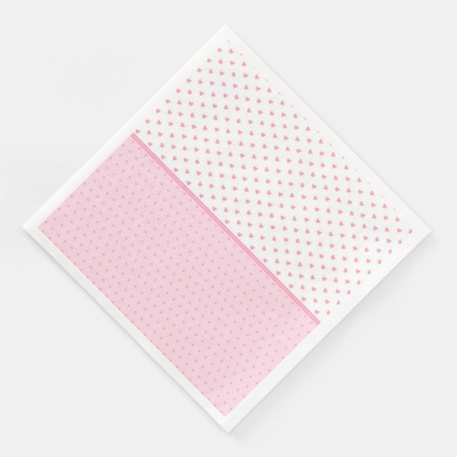 Modern Vintage Floral Paper Dinner Napkins (Corner)